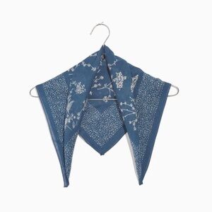 Madewell Blue Floral Bandana